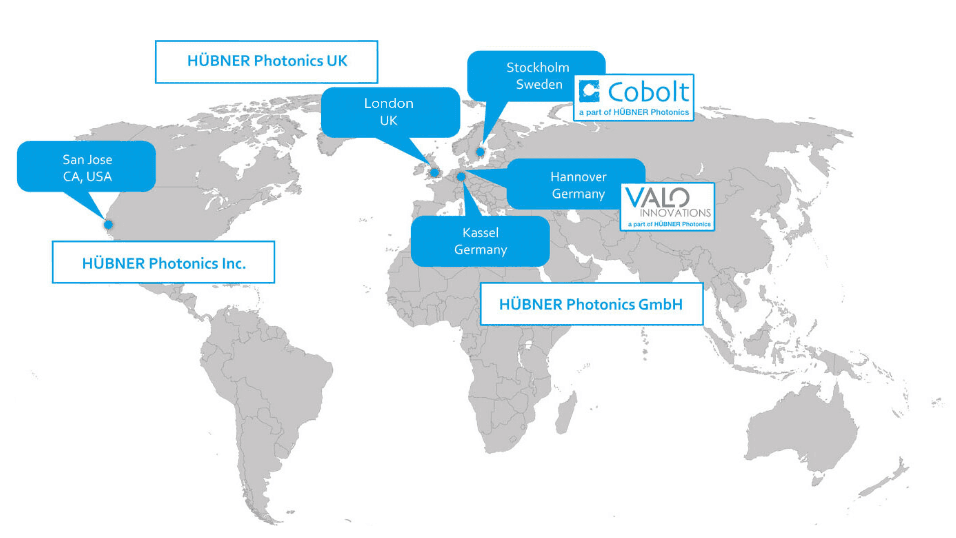 Website Map Hubner Photonics_Canva2024